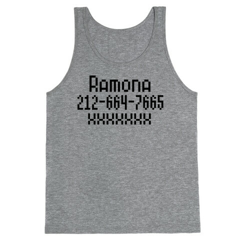 Ramona's Number Tank Top