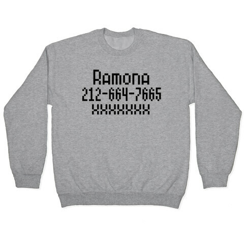 Ramona's Number Pullover