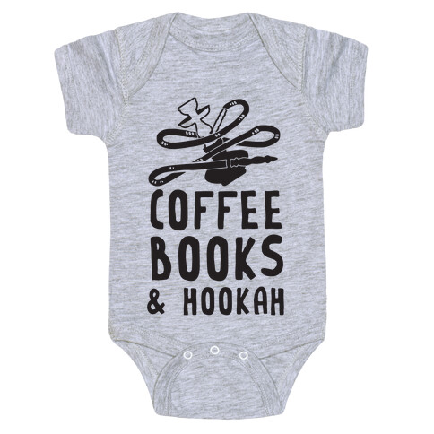 Coffee, Books & Hookah Baby One-Piece
