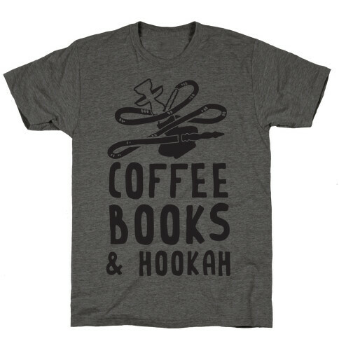 Coffee, Books & Hookah T-Shirt