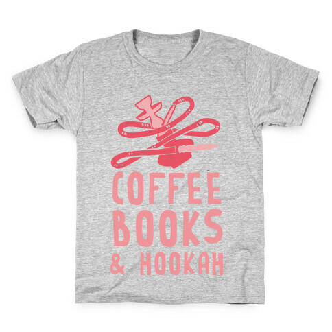 Coffee, Books & Hooka Kids T-Shirt