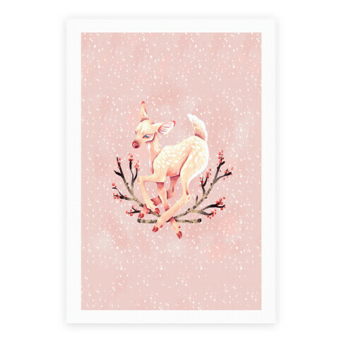 Pastel Peaceful Fawn Poster