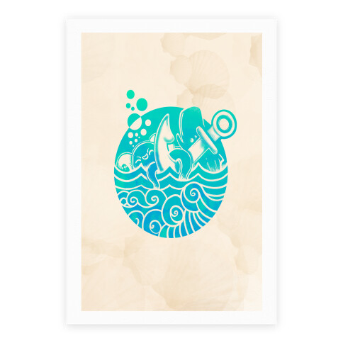 Aqua Friends, Octopus & Whale Poster