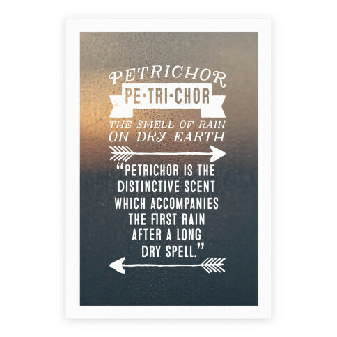 Petrichor Definition Poster