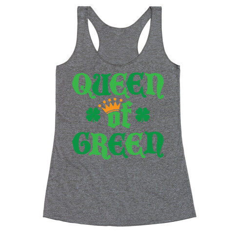 Queen Of Green Racerback Tank Top