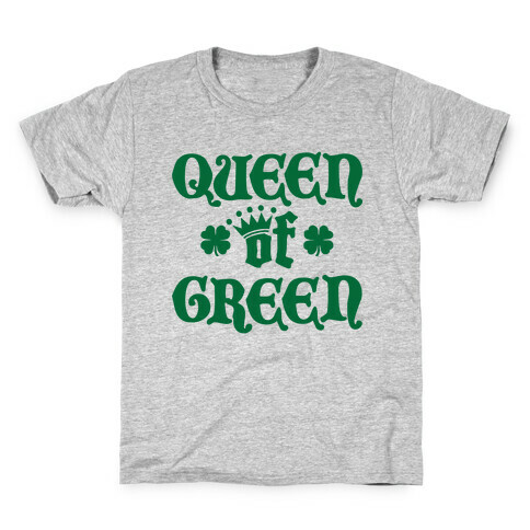 Queen Of Green Kids T-Shirt