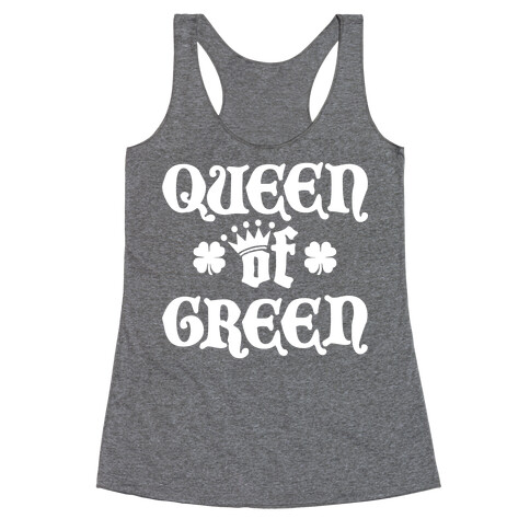 Queen Of Green Racerback Tank Top