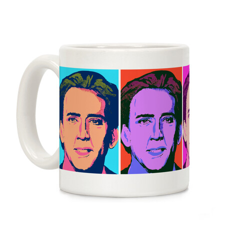 Pop Art Nicolas Cage Coffee Mug