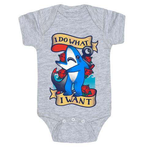 I Do What I Want (Left Shark Tattoo) Baby One-Piece