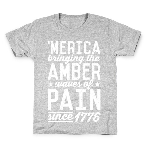 Amber Waves Of Pain Kids T-Shirt