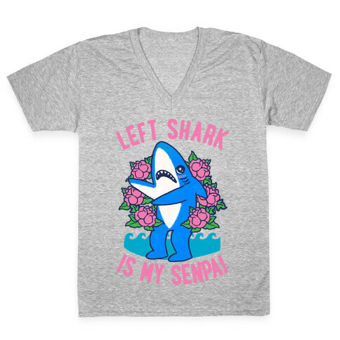 Left Shark is My Senpai V-Neck Tee Shirt