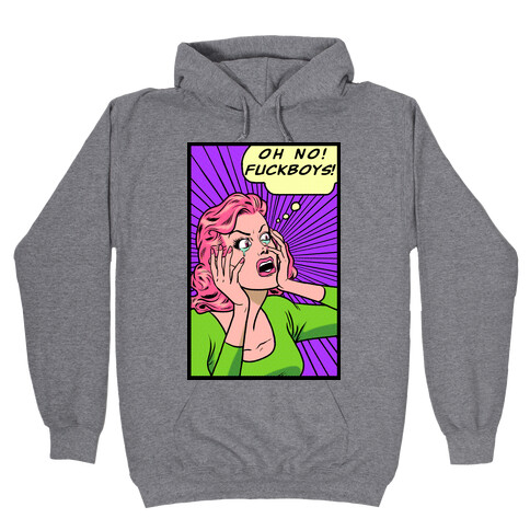 Retro Comic Girl (Oh No! F***boys!) Hooded Sweatshirt