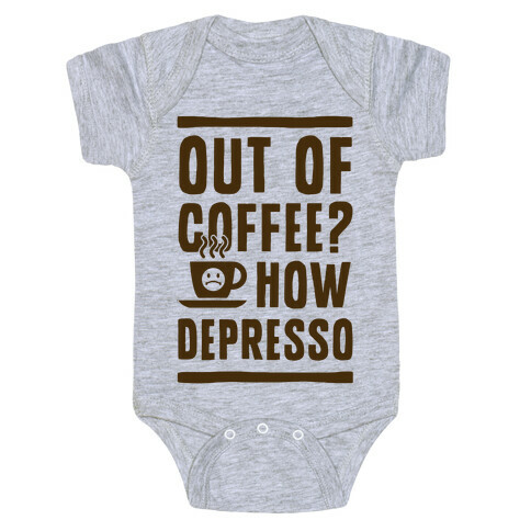 Out of Coffee? How Depresso Baby One-Piece