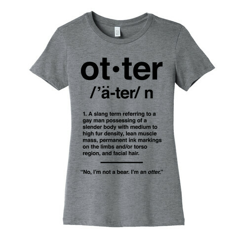 Otter Definition Womens T-Shirt