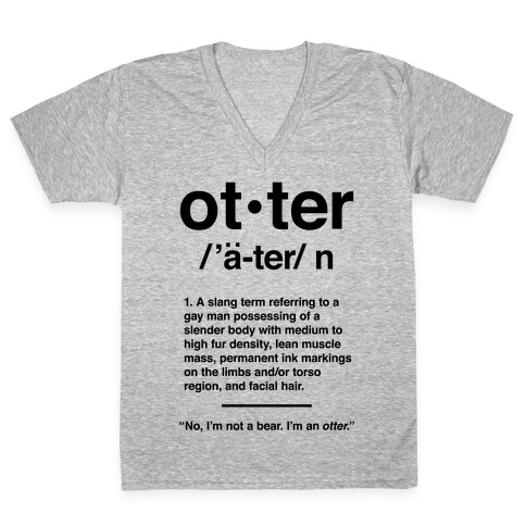 Otter Definition V-Neck Tee Shirt