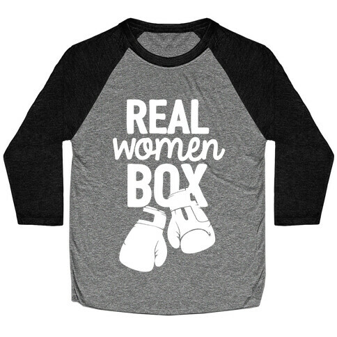 Real Women Box Baseball Tee