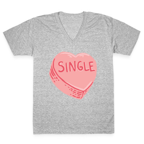 Single Conversation Heart V-Neck Tee Shirt