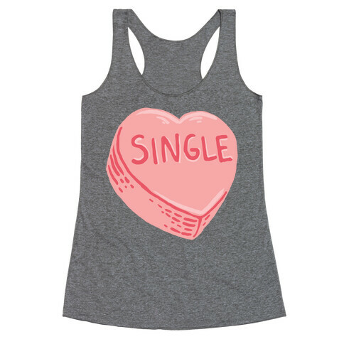 Single Conversation Heart Racerback Tank Top