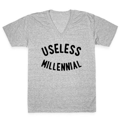 Useless Millennial V-Neck Tee Shirt