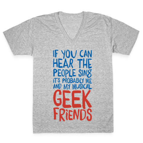Musical Geeks V-Neck Tee Shirt