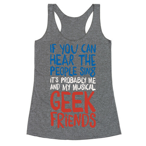 Musical Geeks Racerback Tank Top