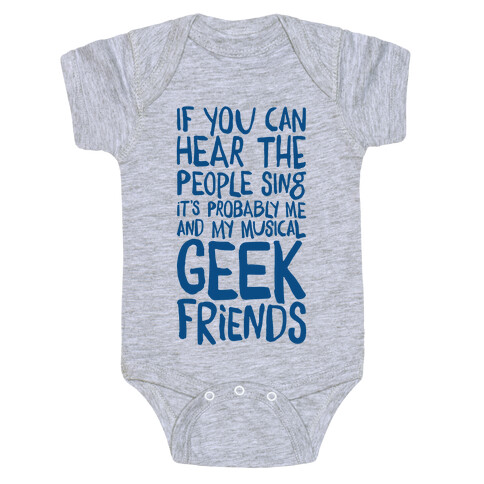 Miserable Musical Geeks Baby One-Piece