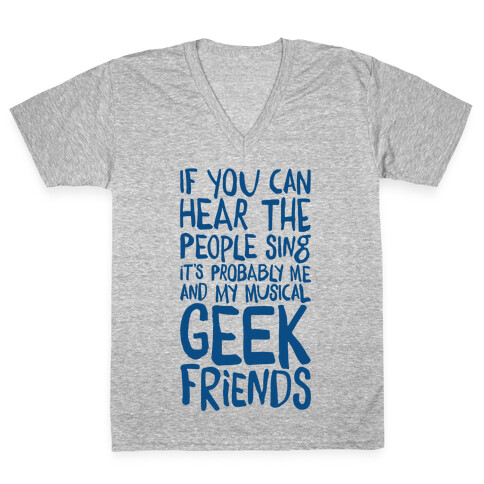 Miserable Musical Geeks V-Neck Tee Shirt