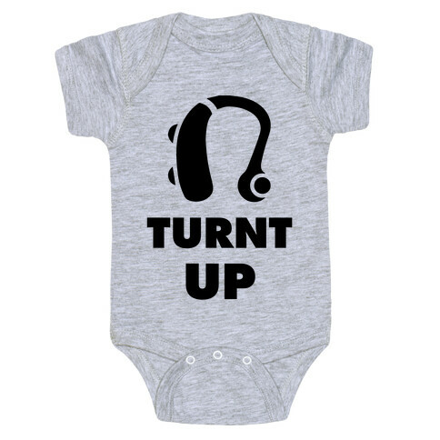 Turnt Up Hearing Aid Baby One-Piece