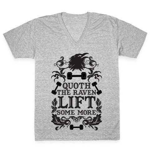 Quoth The Raven Lift Some More V-Neck Tee Shirt