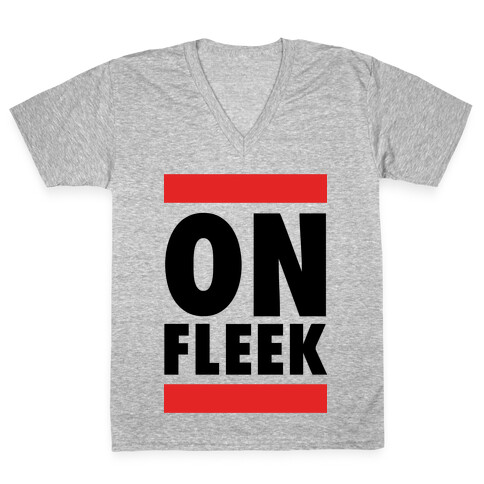 On Fleek (DMC Parody) V-Neck Tee Shirt