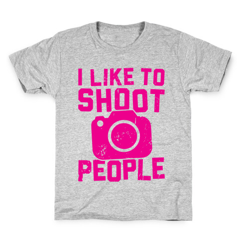 I Like To Shoot People Kids T-Shirt