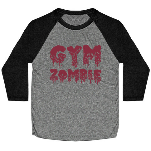 Gym Zombie Baseball Tee