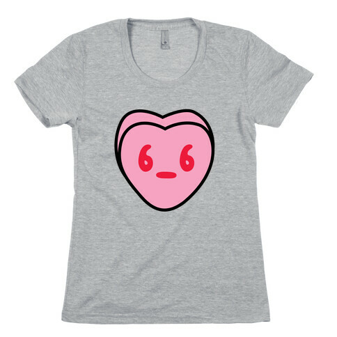 Candy Heart Side Eye Womens T-Shirt