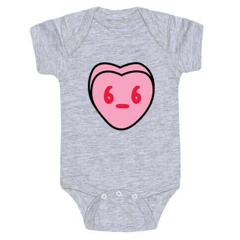 Candy Heart Side Eye Baby One-Piece