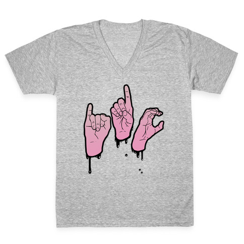 IDC (ASL) V-Neck Tee Shirt