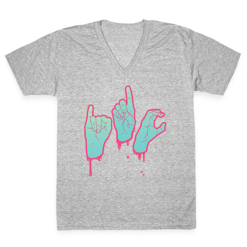 IDC (ASL) V-Neck Tee Shirt