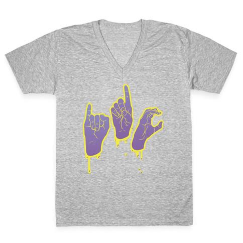 IDC (ASL) V-Neck Tee Shirt