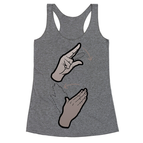 No Thanks (ASL) Racerback Tank Top