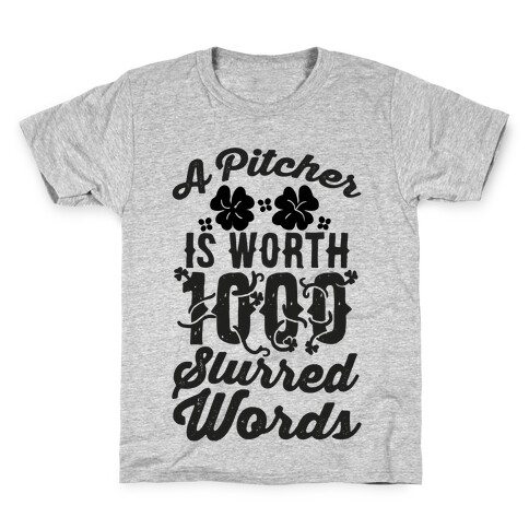 A Pitcher Is Worth 1000 Words Kids T-Shirt