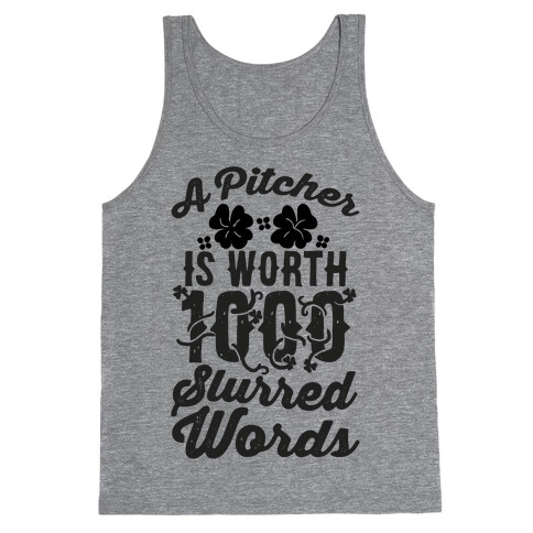 A Pitcher Is Worth 1000 Words Tank Top