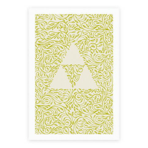 Subtle Triforce Pattern Poster