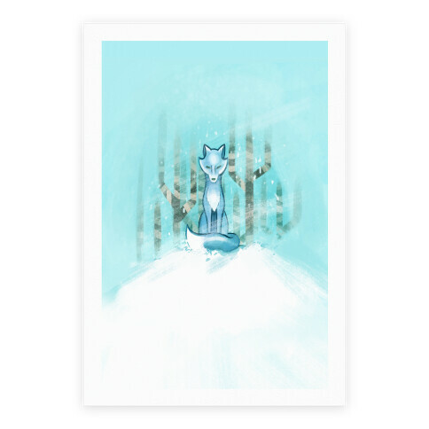 Blue Fox Poster