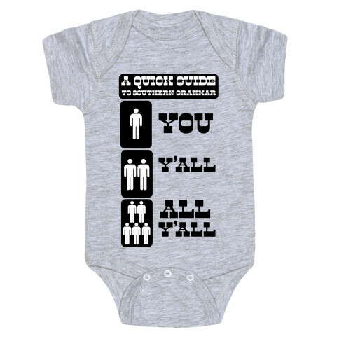 Quick Guide to Southern Grammar Baby One-Piece