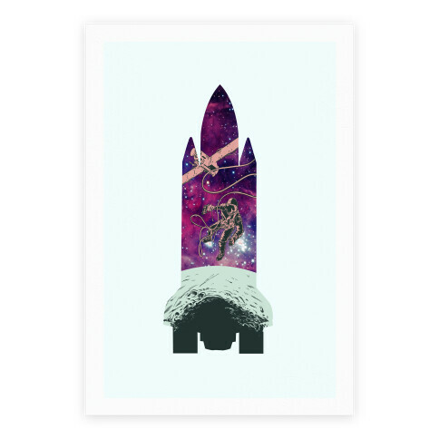Galactic Space Vignette Poster