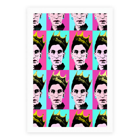 Notorious RBG Pop Art Pattern Poster