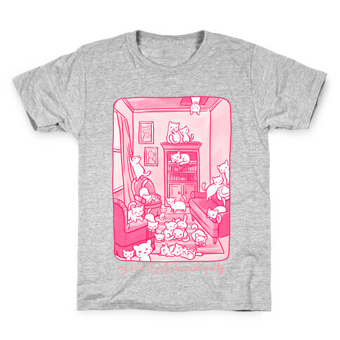 My Kind Of Party Is A Cat Party Kids T-Shirt