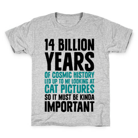 14 Billion Years of Cosmic History Kids T-Shirt