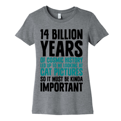 14 Billion Years of Cosmic History Womens T-Shirt