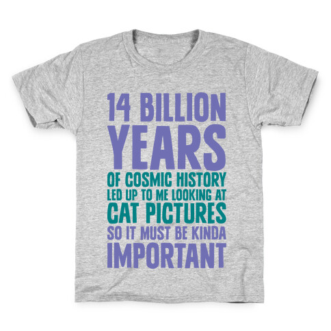 14 Billion Years of Cosmic History Kids T-Shirt