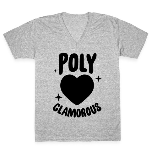 Poly Glamorous V-Neck Tee Shirt